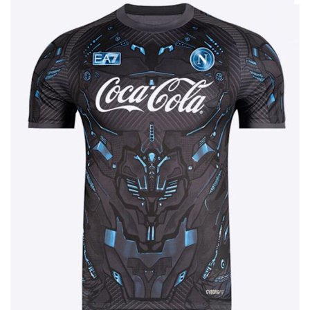 25-26 S.S.C. Napoli Sort Trænings Fodbold T-shirt S-2XL