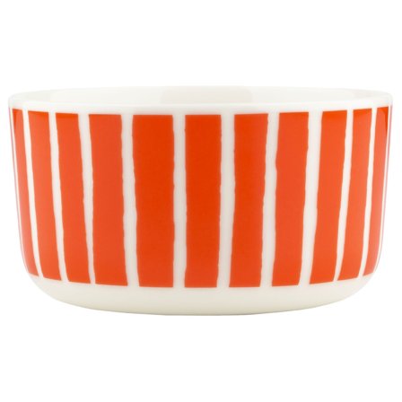Marimekko Piccolo skål 5 dl, hvid/orange - Hvid, orange | KitchenOne