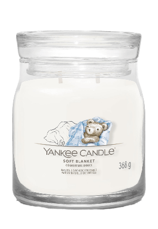 Yankee Candle Signature Medium Jar Soft Blanket Ljus & ljusstakar Vit 368 g