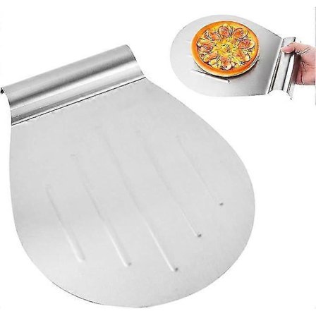 Rustfri Rund Pizzaspade Stor Overfladespade til Brød Ovn Kage Løfter