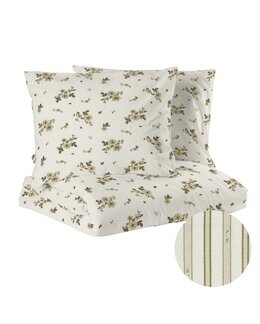 Påslakanset king size Bäckebölja Stina 3-delar Beige - Redlunds