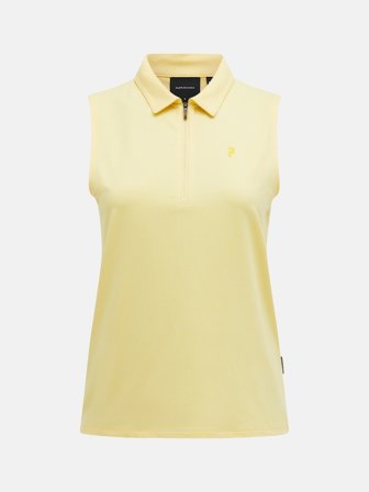Comfort Zip Sleeveless Polo Women