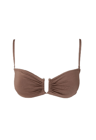Understatement Bandeau Bikini Top Dam Grå M