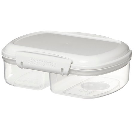 Sistema Opbevaringsboks Split Bakery Hvid 630 ml, Tøj & Bolig, Opbevaring & Organisering, Opbevaringsbokse