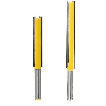 2 stk. 6,35 mm skaft flush trim fræser bits ekstra lang hårdmetal træbearbejdning fræser 50 mm 76 mm Hy