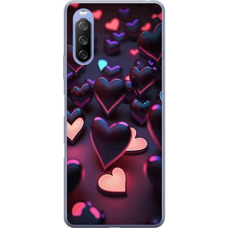 Yhteensopiva Puhelinkuori Sony Sony Xperia 10 III Lite KeskiyönSydämet