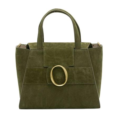 Orciani Handväska Ofelia Nabucco IN Nubuck With Shoulder Strap grön, Dam Handväskor, Dam, Storlek: ONE SIZE