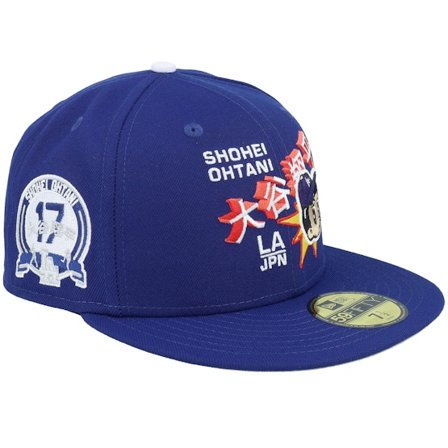 New Era - MLB Blau fitted Cap - Los Angeles Dodgers Shohei Ohtani 17 59FIFTY Dark Royal Fitted @ Hatstore