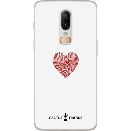 Yhteensopiva Puhelinkuori OnePlus OnePlus 6 Cactus and Friends - Fingerprint Love
