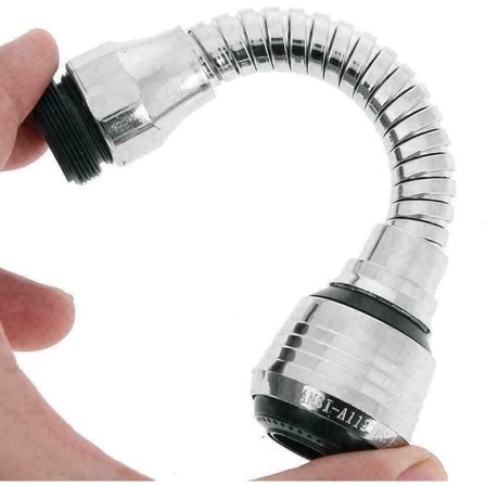 Drejelig vandhane sprøjte 360° fleksibel vand sving til køkken og badeværelse for at spare vand og nem at installere