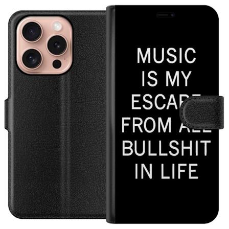 Apple iPhone 16 Pro Tegnebogsetui Musik er mit liv