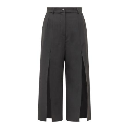 Dolce & Gabbana, Wide Trousers Zwart, Dames, Maat:XS