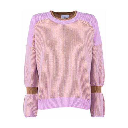 Nenette Round-neck Strik Pink, Dame Striktrøjer, Størrelse: S