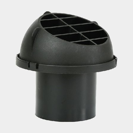 Outlet 1852-Marine, 60 mm, round, black, fits 1852-Marine diesel heater