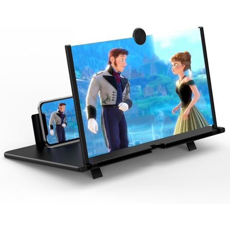 2025 Seneste Model 18'' Skærmforstørrer, 3D HD Mobiltelefon Forstørrelsesskærm Projektor Forstørrelsesglas til Film, Videoer og Spil, Foldbar Pho