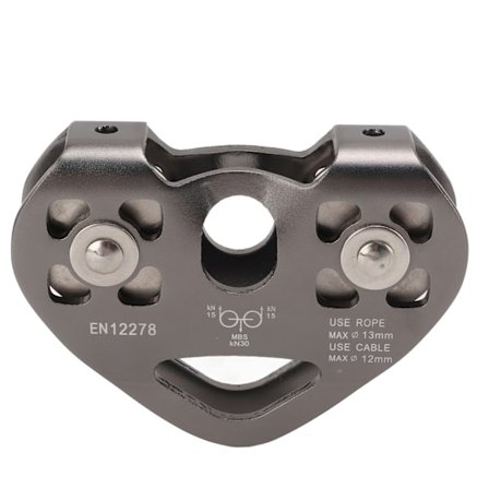 Zipline Swivel Pulley Rock Climbing Aluminium med Tandem Speed Double Trolley for Mountaineering