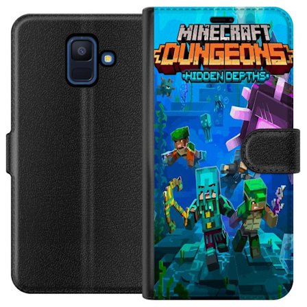 Yhteensopiva Lompakkokotelo Samsung Galaxy A6 (2018) Minecraft
