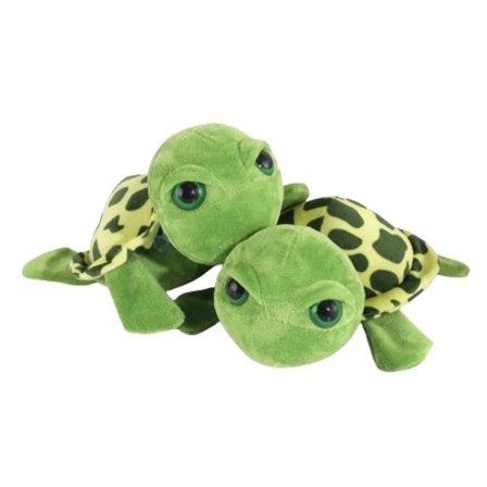1 bitar sköldpadda plysch leksak stora öga grönt plysch docka stoppade djur sköldpadda leksaker