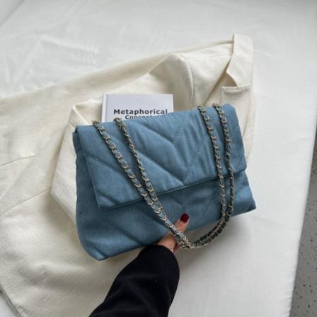 Lærredstasker Crossbody-tasker LYSEBLÅ light blue