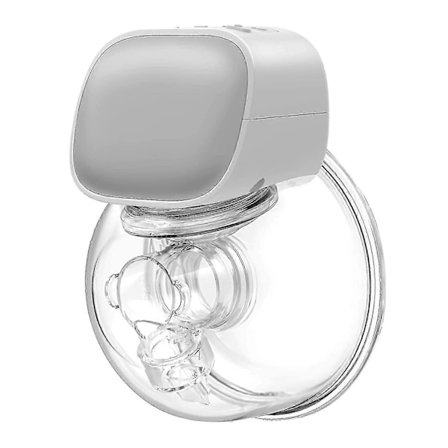 Bärbar Bröstpump Portabel Elektrisk Bröstpump Kan Bäras I BH (Grå)