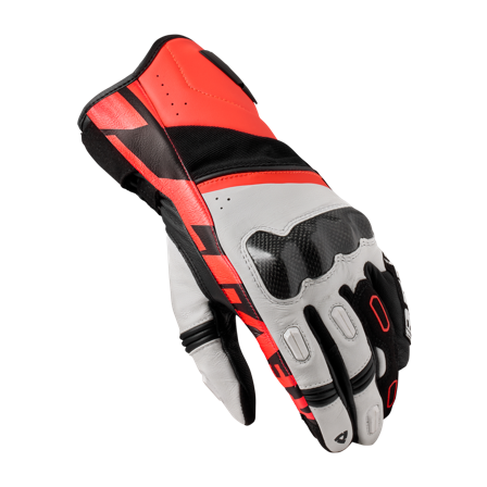 Motorhandschoenen REV'IT! RSR 5 Wit/Neonrood L