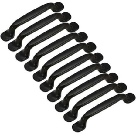 10x Möbelhandtag - Köksluckhandtag - C/C 128MM - Aluminium