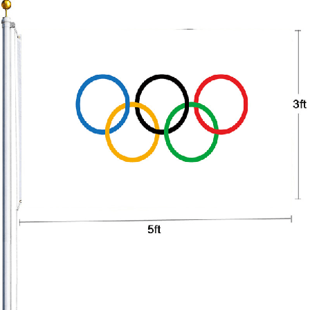 Olympisk flag, Paris 2024 olympiske flag, 150x90 cm olympiske lege flag dekoration, olympisk dekoration 2024, olympiske flag 2024