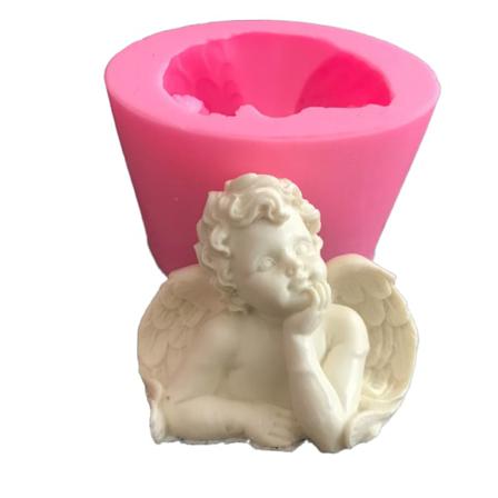 Diy-ljusform 3d Lilla Ängelljus Form Dekoration
