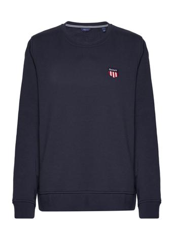 Reg Retro Shield C-Neck Sweat Tops Sweat-shirts & Hoodies Sweat-shirts Navy GANT