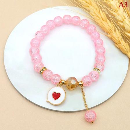 Butterfly Charm Stretch Armband Bohemian Colorful Crystal Bea