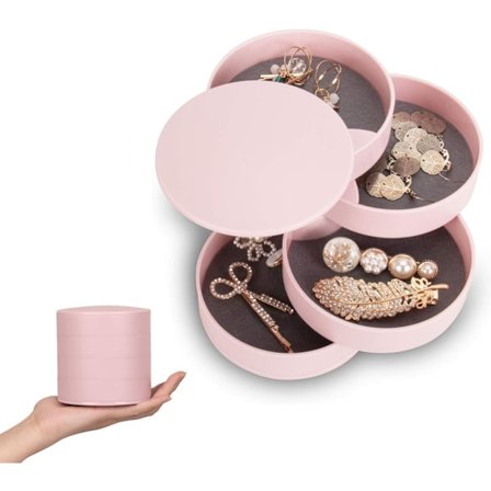 Smykkeskrin - Smykkeskrin - 4 Etager - Smykkeskrin - Smykkeetui - Smykkeopbevaringsboks