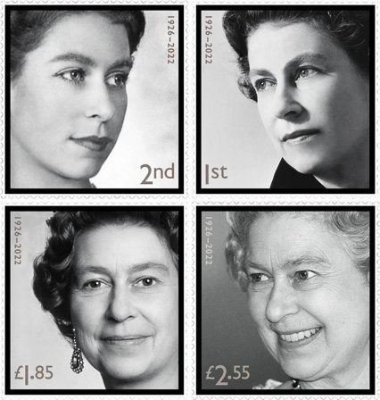 England - H.M. Dronning Elizabeth II in Memoriam - Postfrisk sæt 4v