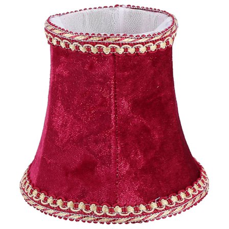 Klämlampskärm i tyg, E14 Handgjord lampskärm för modern europeisk vägglampa, Cryst