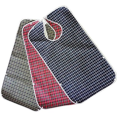 Voksne hagesmæk til mænd og kvinder, der spiser (78*44 cm), 3-pak vandtætte spisning hagesmæk vaskbar måltidshjælp måltidshjælp hagesmæk beskytter med