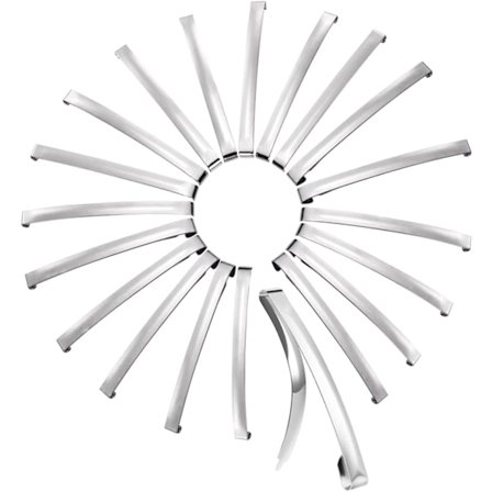 20 stk Hårklemmer Dame - Franske Hårspenner Hårklemmer Metall Hårgrep Tilbehør Sølv Hårspenner