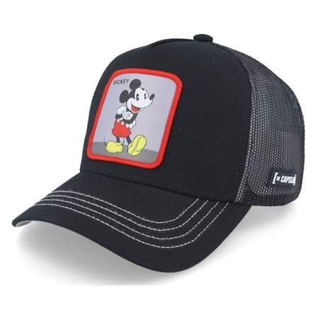 Capslab - Schwarz Trucker Cap - Disney Mickey Mouse Black Trucker @ Hatstore