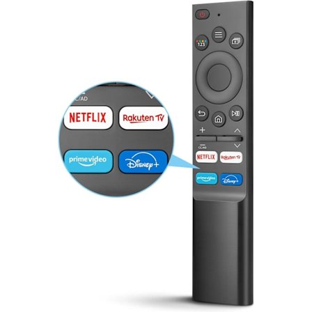 Universell fjernkontroll for Samsung Smart TV - Samsung infrarød fjernkontroll med Netflix, Prime Video, Rakuten TV