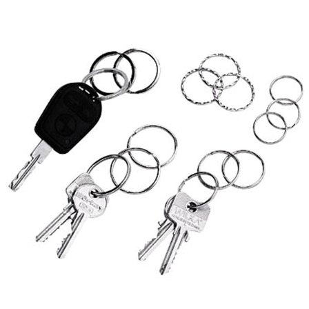 WEDO Metall-Schlüsselringe 15er Sortimentspackung