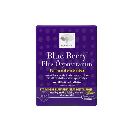 New Nordic Blue Berry Plus Øjenvitamin 60 tabletter