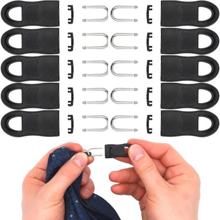 Reparera blixtlås, 10-pack, 35 mm lång, pluggbar, 35 mm ersättningsblixtlås