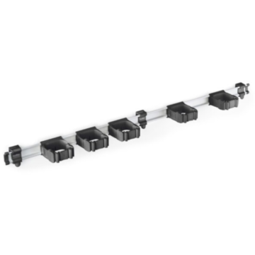 Skena Toolflex ONE 94cm med 5st hållare Svart*