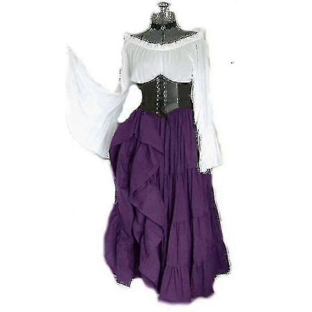 Maskerade Viktoriansk Gotisk Dronning Aftenkjole Middelalder Renæssance Elver Prinsesse Ta Fest Kvinder Dans Retro Kostume-1_y-lingling}