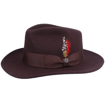 Jaxon & James - Brown - traveler - Hat - Ford Brown Fedora - Hatstore