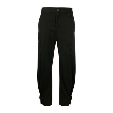 Proenza Schouler, Tapered Trousers Zwart, Dames, Maat:XL
