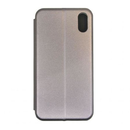 Flip Stand PU Leather Case For iPhone XS Max Silvery Gray