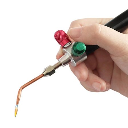 Metall Mikro Brännare Svetsverktyg Kit Mini Gas Liten Brännare Syre Acetylen Propan Svetsning Lödnings-N
