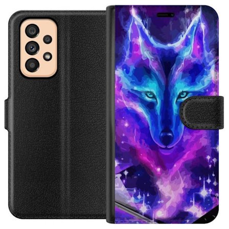 Plånboksfodral till Samsung Galaxy A53 5G med Neon Varg