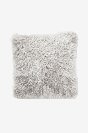 Skinnwille - Kuddfodral fårskinn Shansi - Grå - Prydnadskuddar & kuddfodral - Från Homeroom