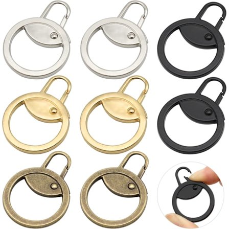 Lynlås træk udskiftning, 8 stk aftagelig lynlås træk fane reparationssæt til