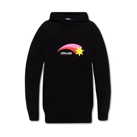 MSFTSrep, Printed hoodie Zwart, Heren, Maat:S
